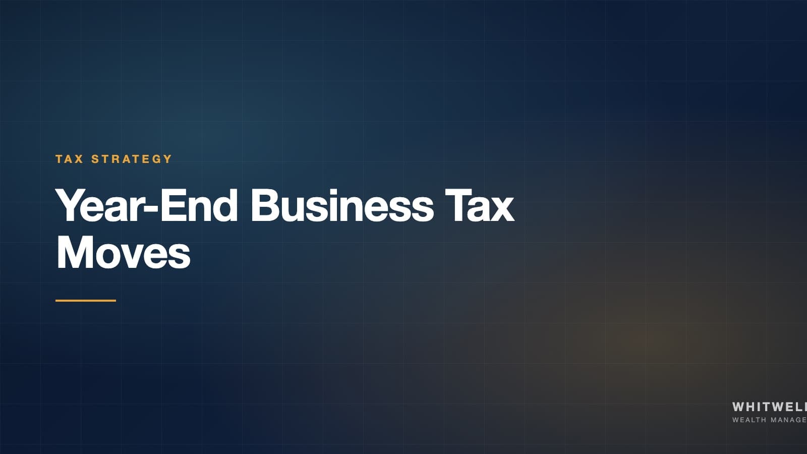 Business owner reviewing year-end tax documents